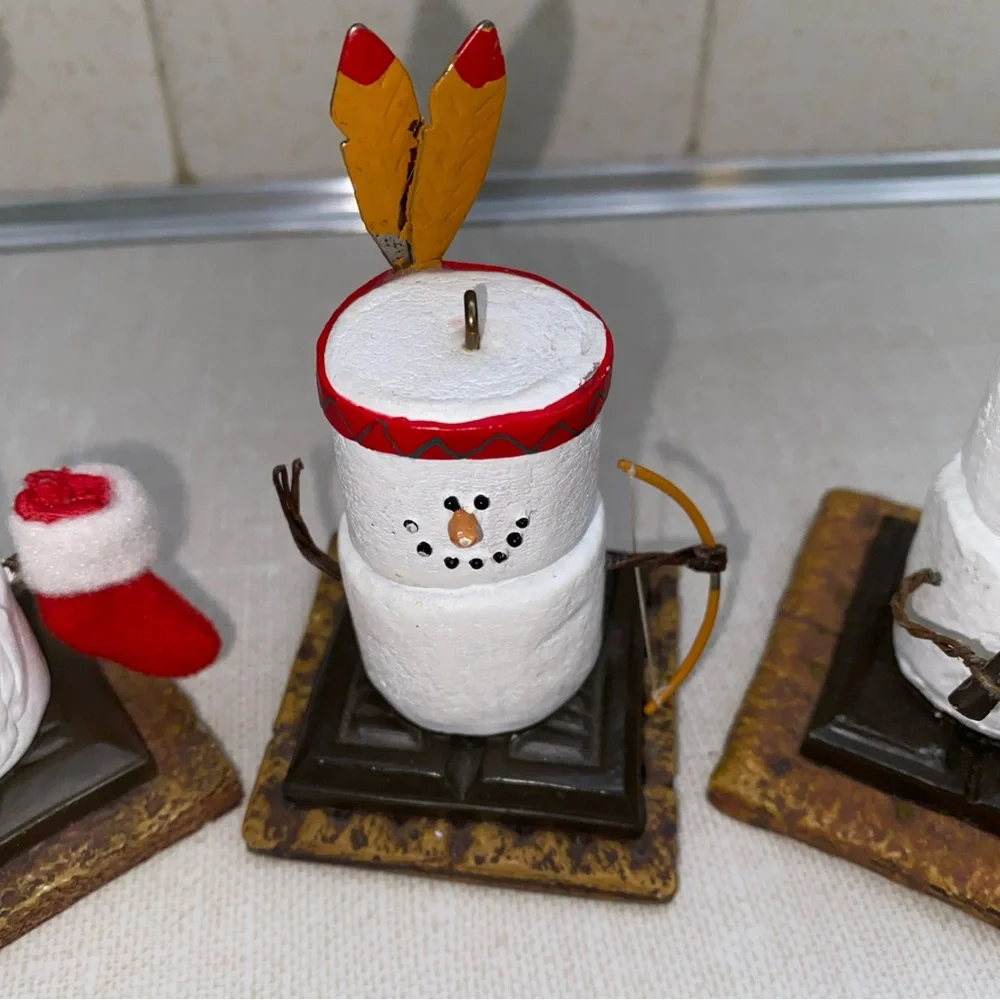 Midwest‎ Canon Falls The Original S'mores Snowman Christmas ornament Lot 5